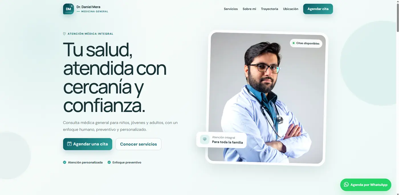 Demo de página web para consultorio médico